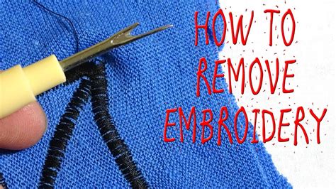 How to Remove Embroidery Stitches: A Guide with Multiple Perspectives